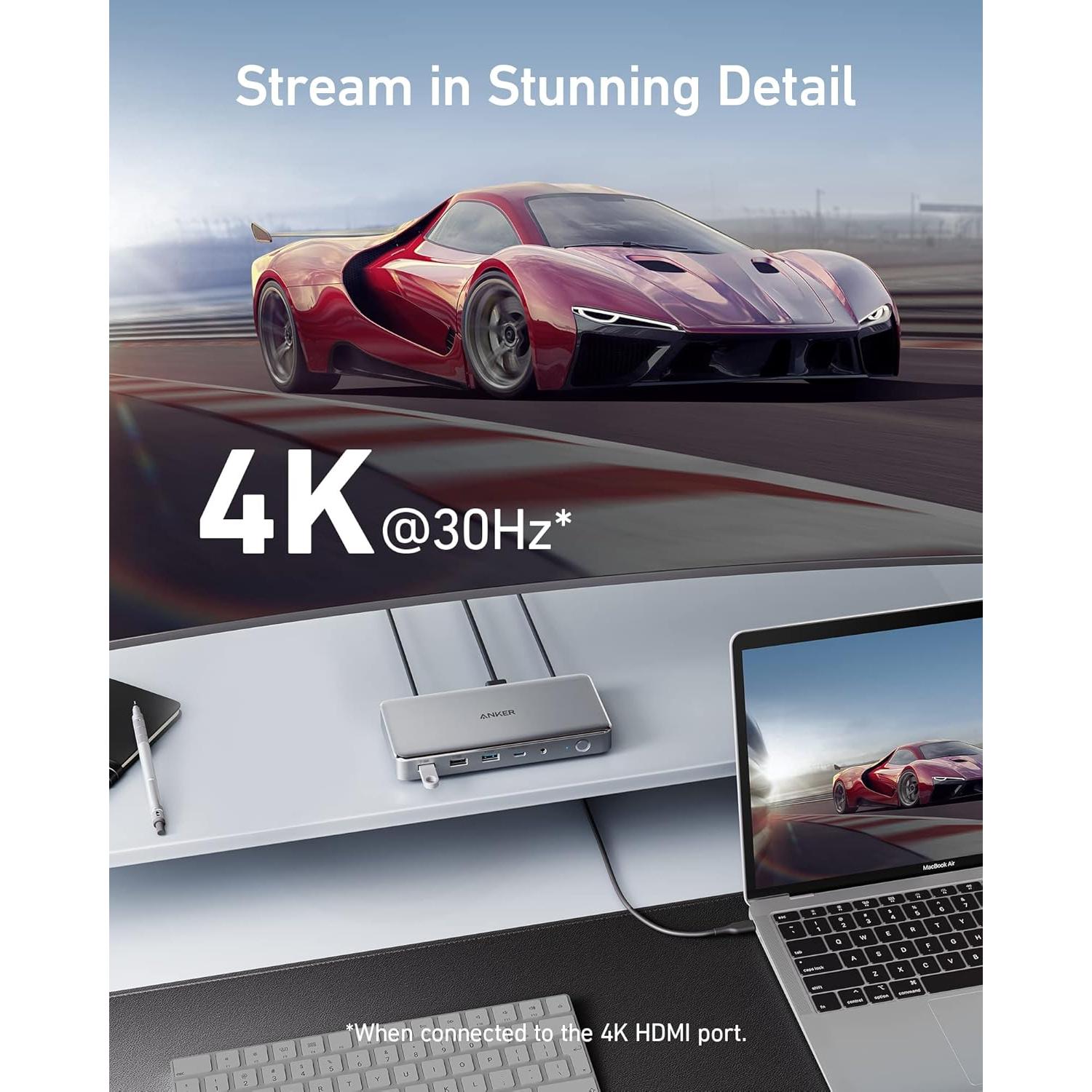 Estación de Acoplamiento USB-C Anker 10-en-1 con HDMI y DP