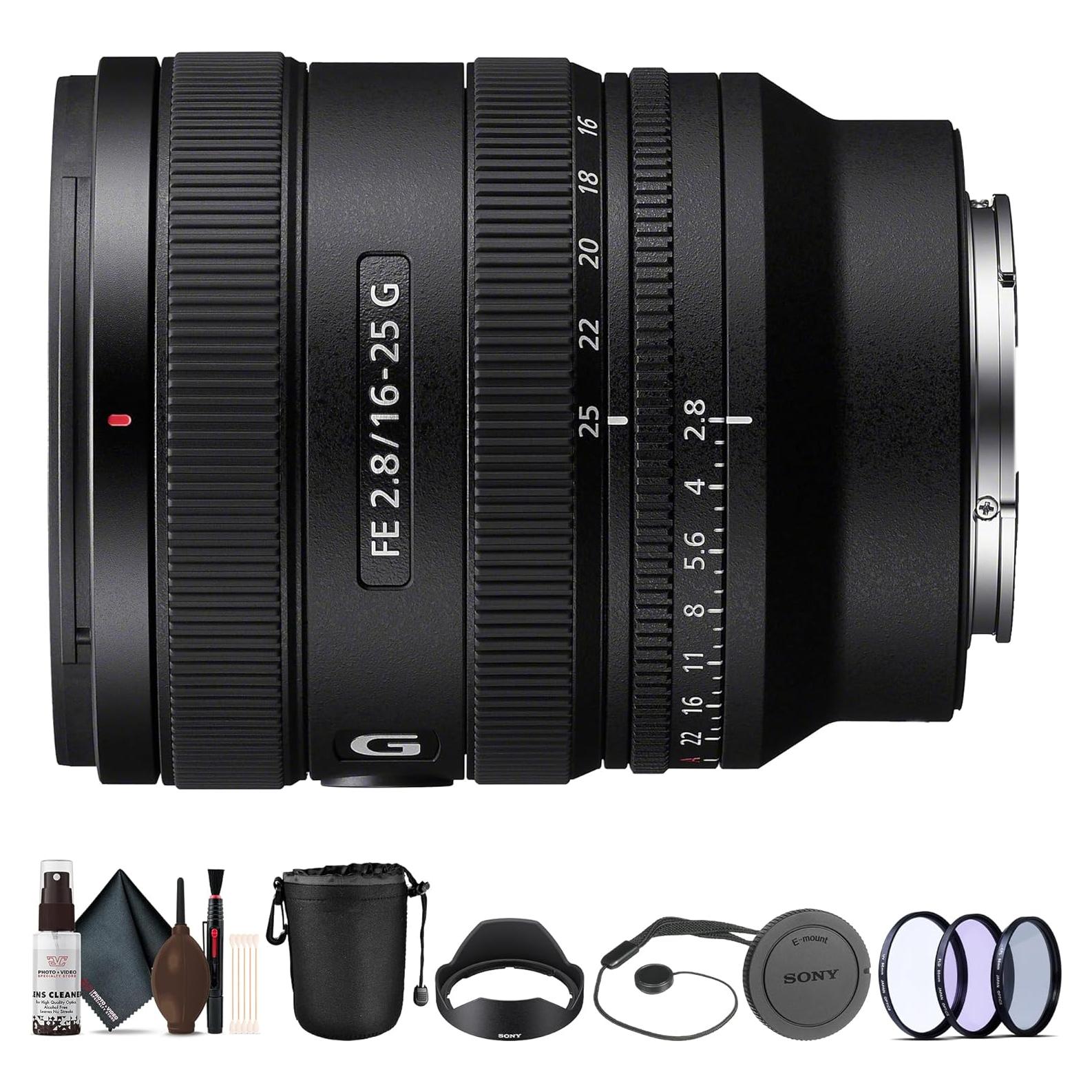 Lente Sony FE 16-25mm f/2.8 G + Kit de Filtros y Accesorios