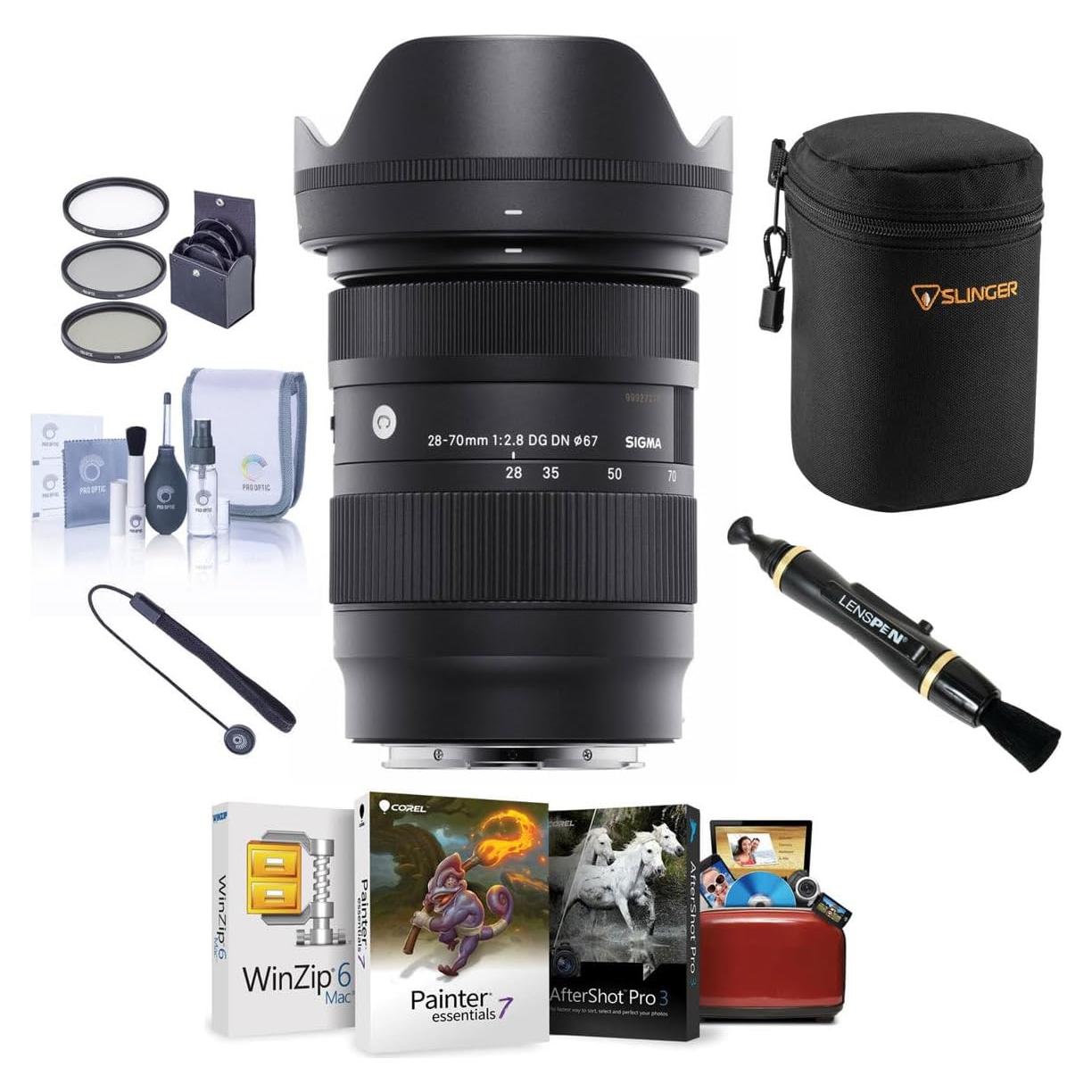 Lente Sigma 28-70mm f/2.8 DG DN para Sony E - Kit Completo