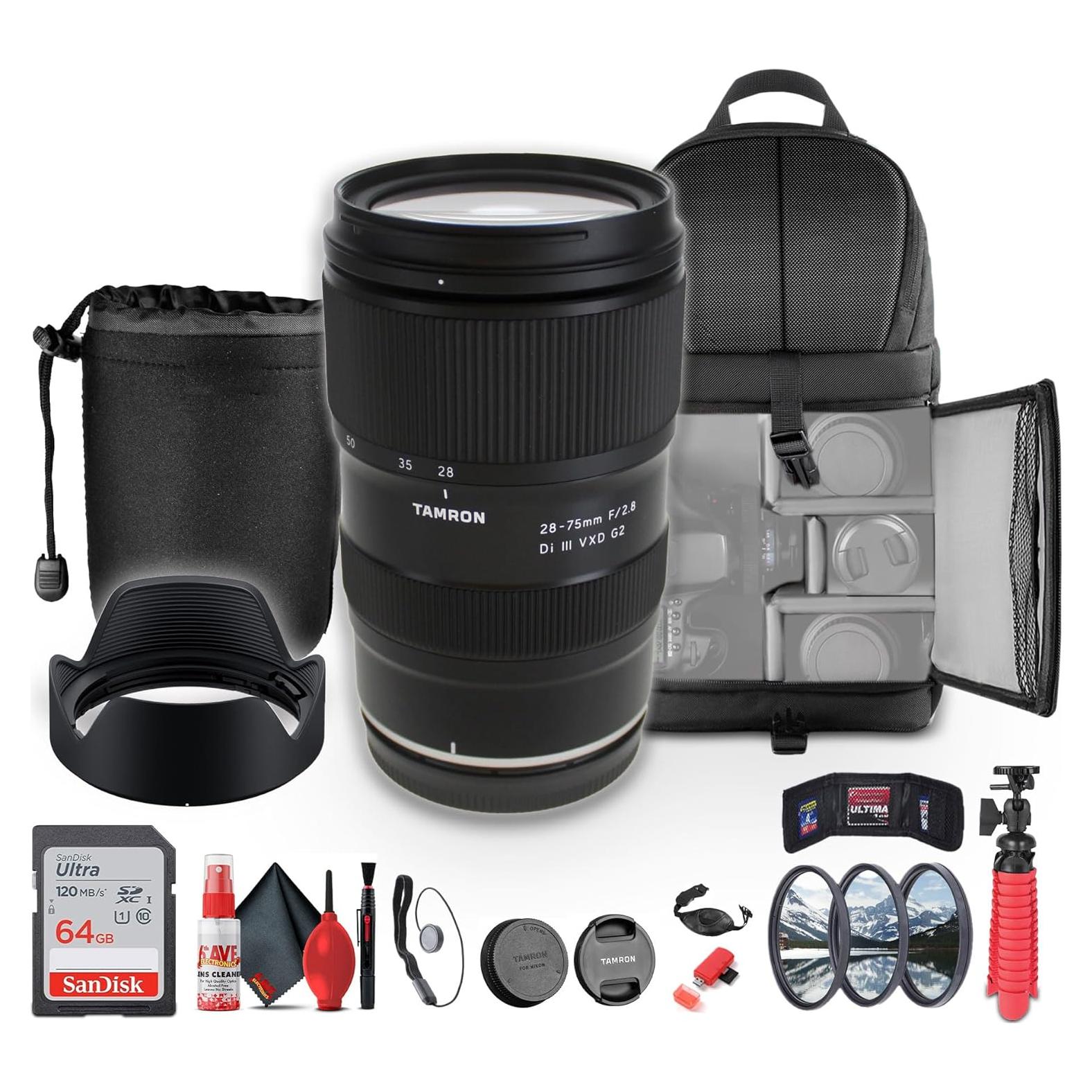 Lente Tamron 28-75mm f/2.8 Di III VXD G2 para Nikon Z + Accesorios