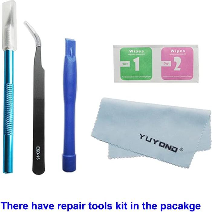 Reemplazo Lente de Cristal Cámara Trasera YUYOND Azul para Note 9