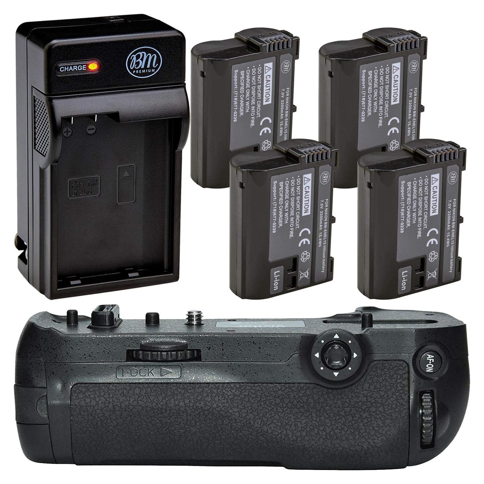 Kit Empuñadura Batería Nikon D850 + 4 Baterías EN-EL15