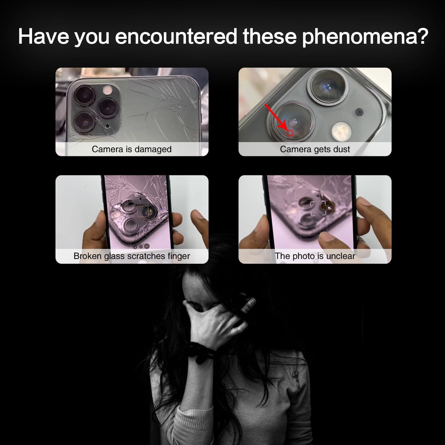 Reemplazo Cristal Lente Cámara ASDAWN para iPhone 14 Pro Max