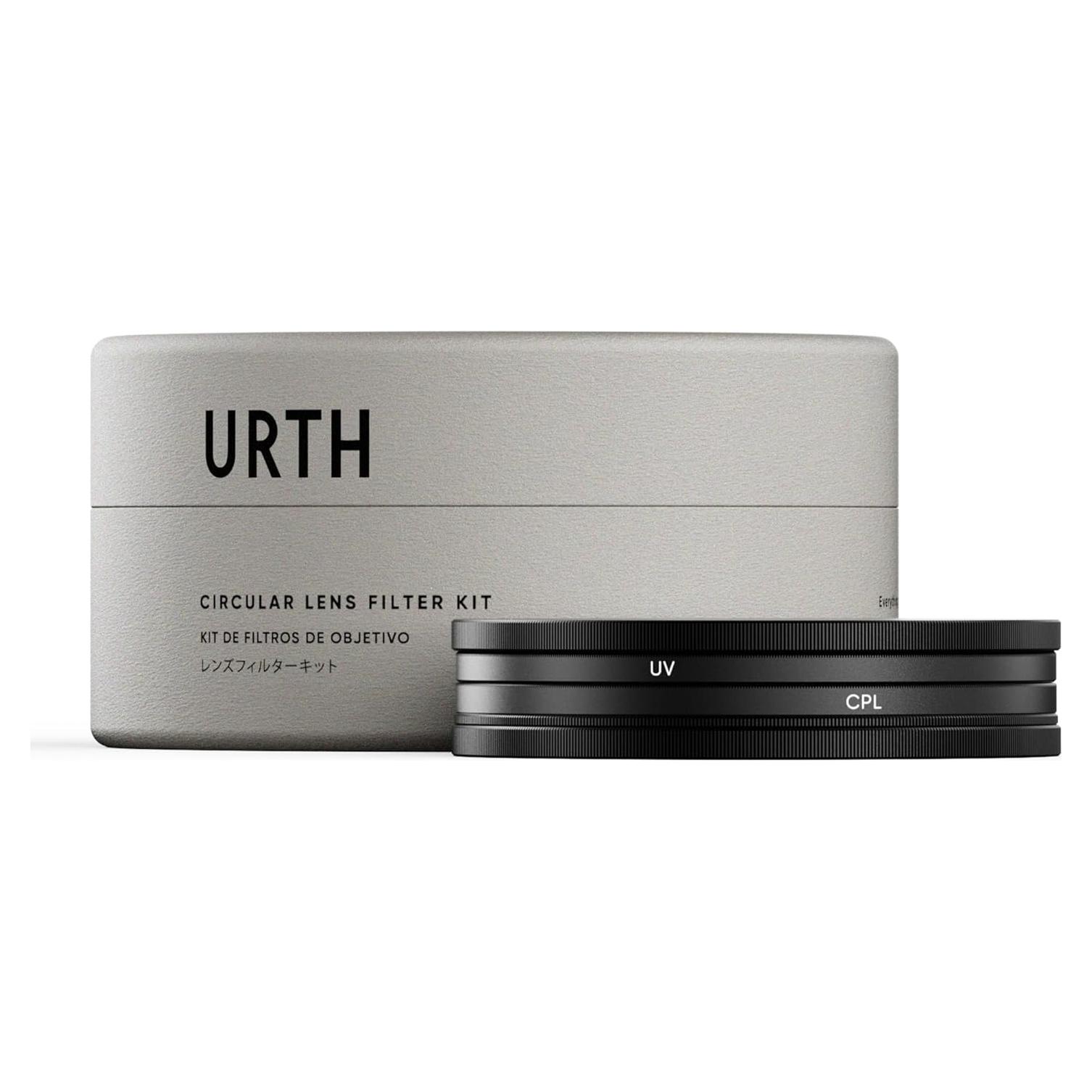Kit de Filtros de Lente Urth 55mm UV y Polarizador CPL