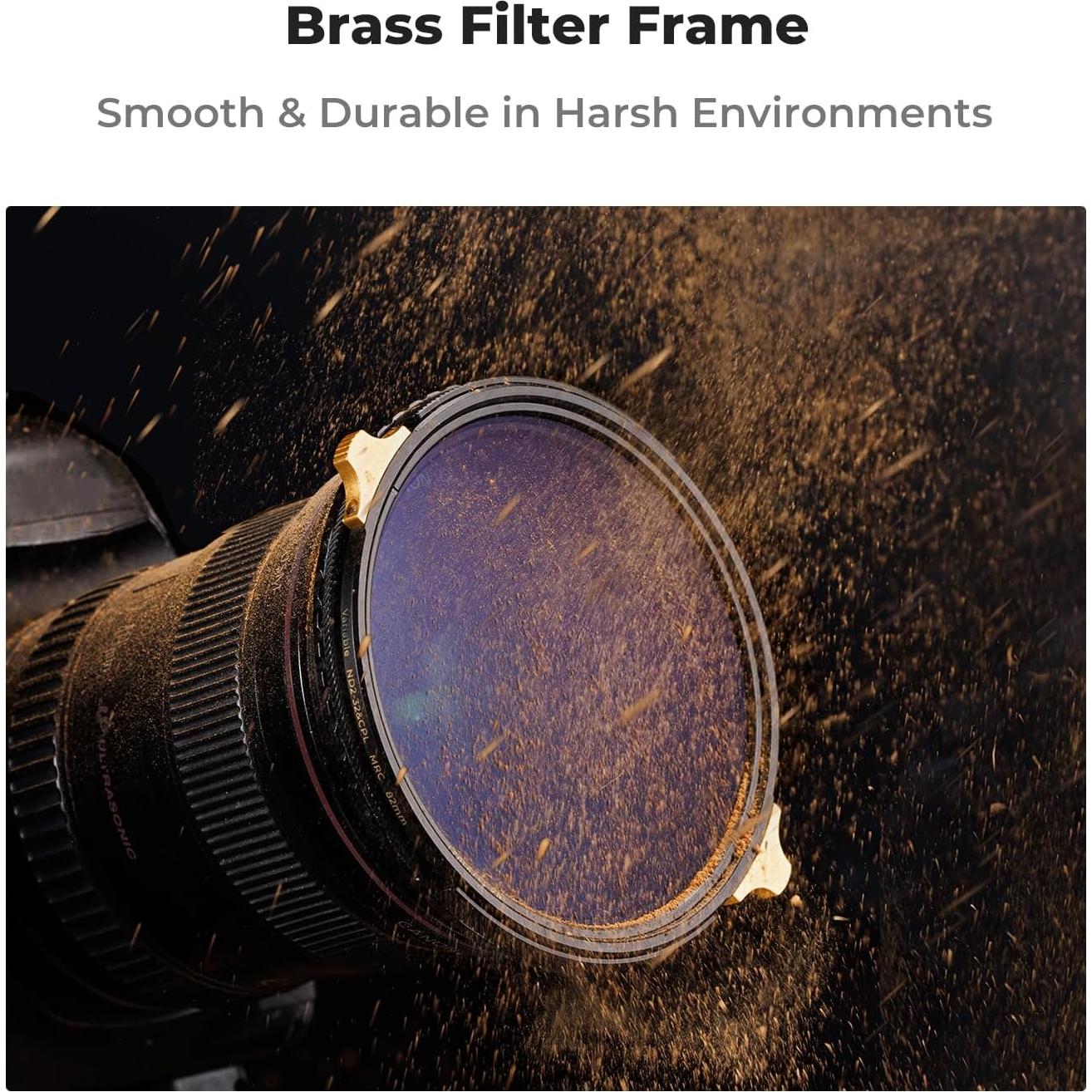 Filtro K&F Concept 77mm ND2-32 y CPL 2 en 1 para cámara