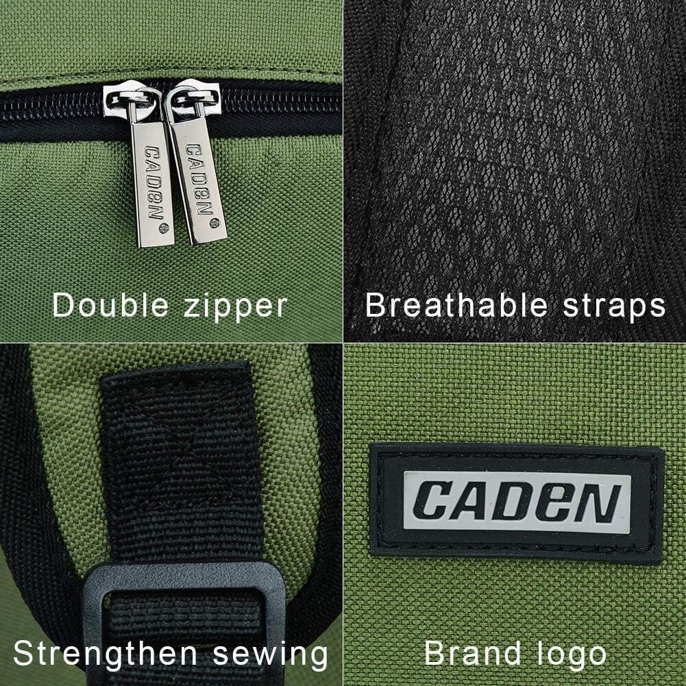 Mochila CADeN Profesional para Cámara DSLR/SLR Verde Impermeable