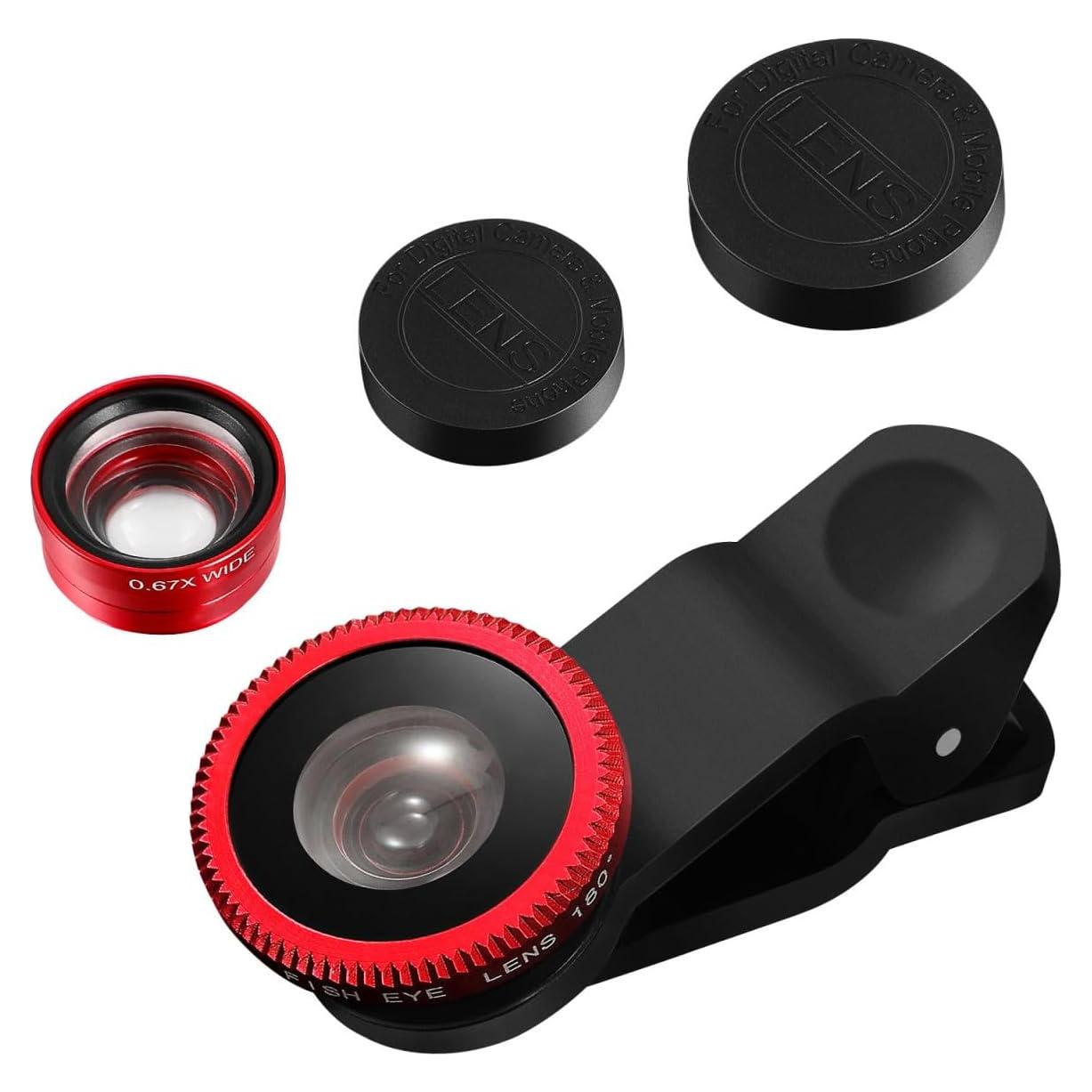 Kit de Lentes para Cámara de Teléfono Hemobllo 3 en 1