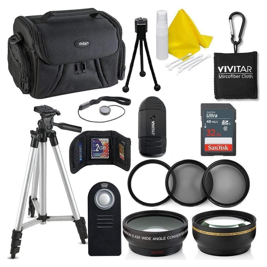 Kit de Accesorios 52MM para Nikon D3300 D3200 D5000 - 15 Piezas