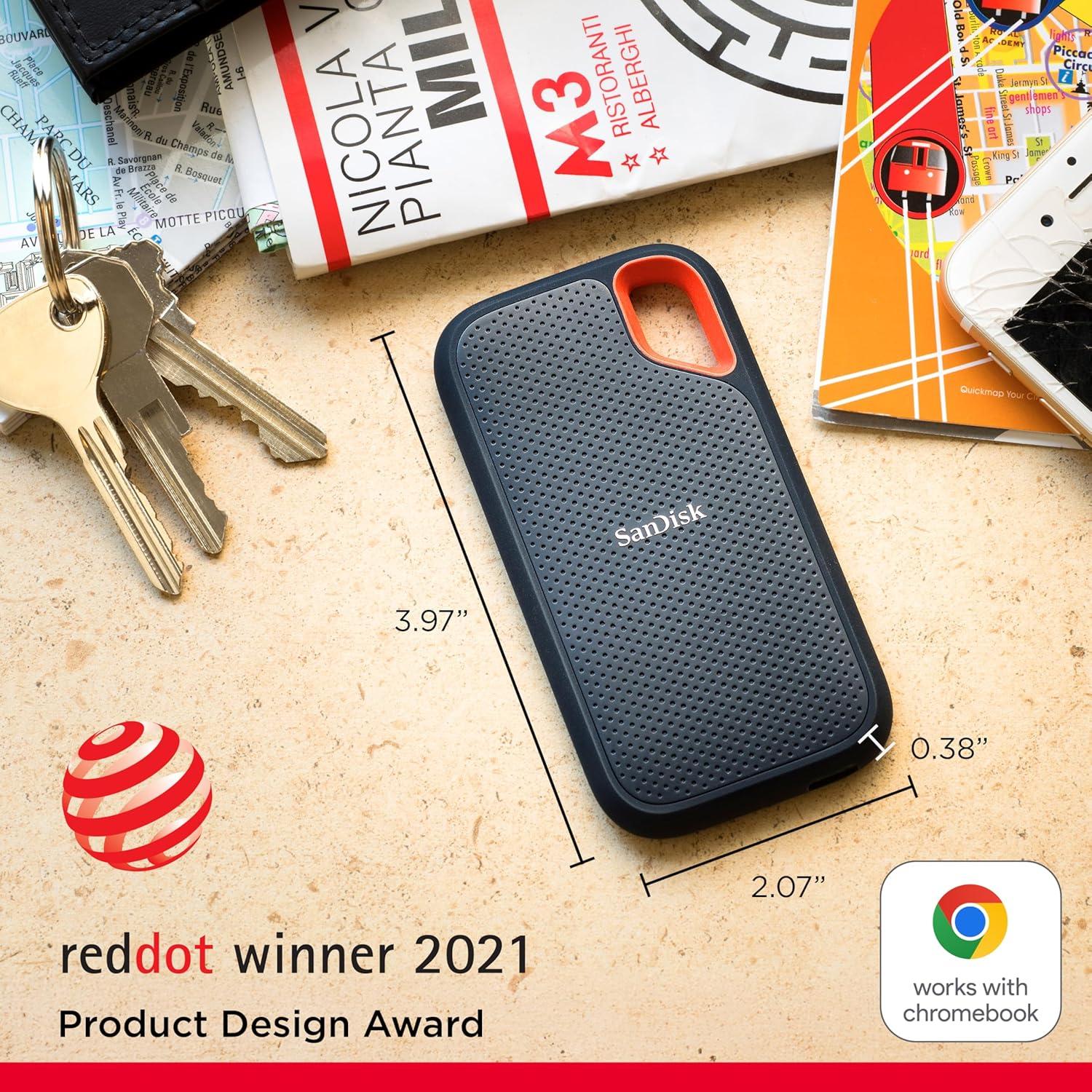 Disco Duro SSD Externo SanDisk Extreme 2TB USB 3.2 Resistente