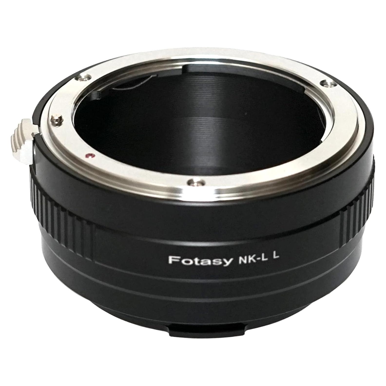 Adaptador de lente Fotasy NK F Mount a L Mount para Panasonic y Leica
