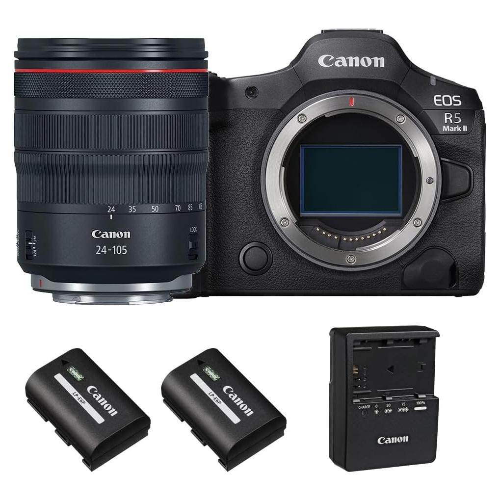 Cámara sin Espejo Canon EOS R5 II con Lente RF 24-105mm f/4