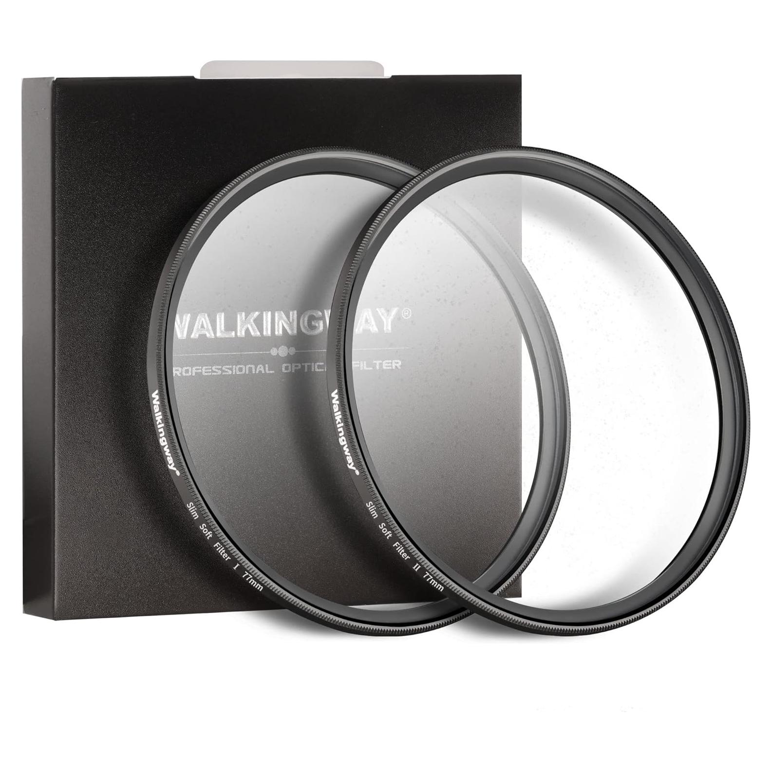 Filtro de Difusión Niebla Blanca 77MM Walking Way 2pcs Suave 1 y 2