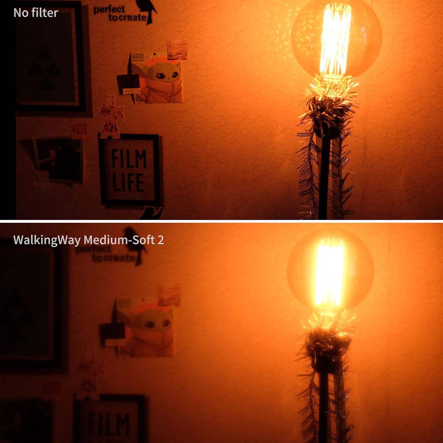 Filtro de Difusión Niebla Blanca 77MM Walking Way 2pcs Suave 1 y 2