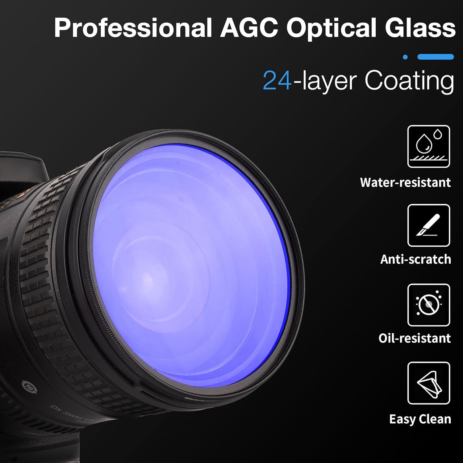 Filtro de Lente de Difusión Cálida 67mm WalkingWay Pro-Mist