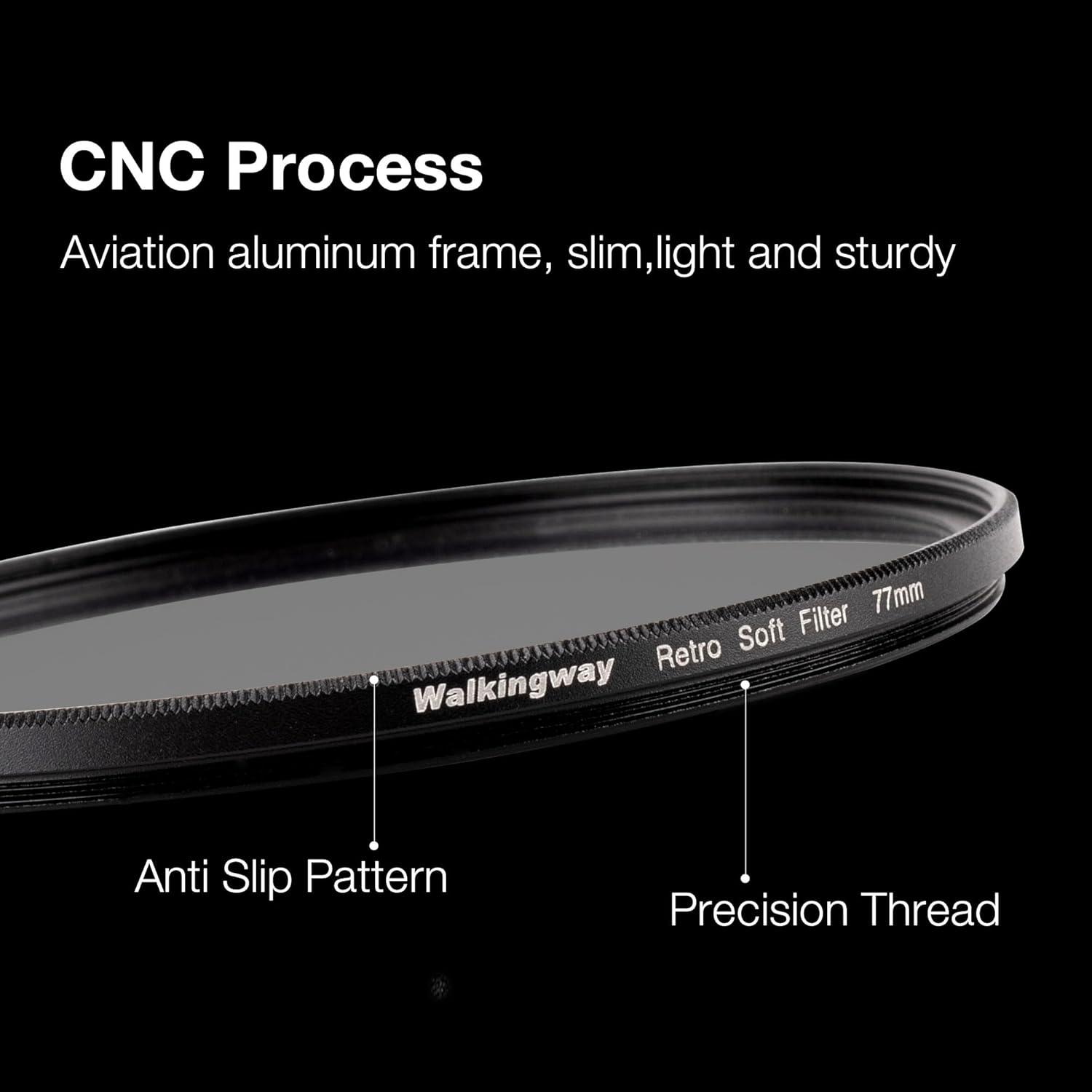 Filtro de Lente de Difusión Cálida 67mm WalkingWay Pro-Mist