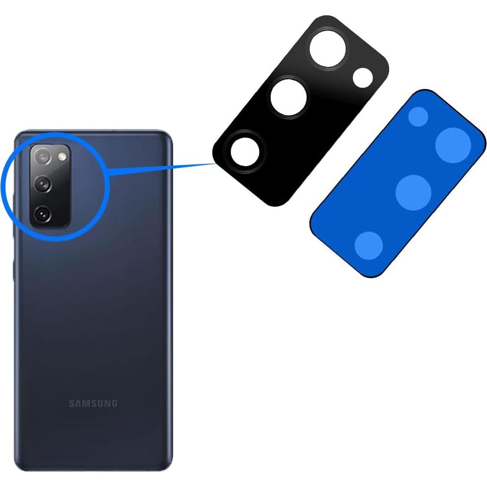 Lente de Cristal de Cámara Trasera MMOBIEL para Samsung Galaxy S20 FE - Negro
