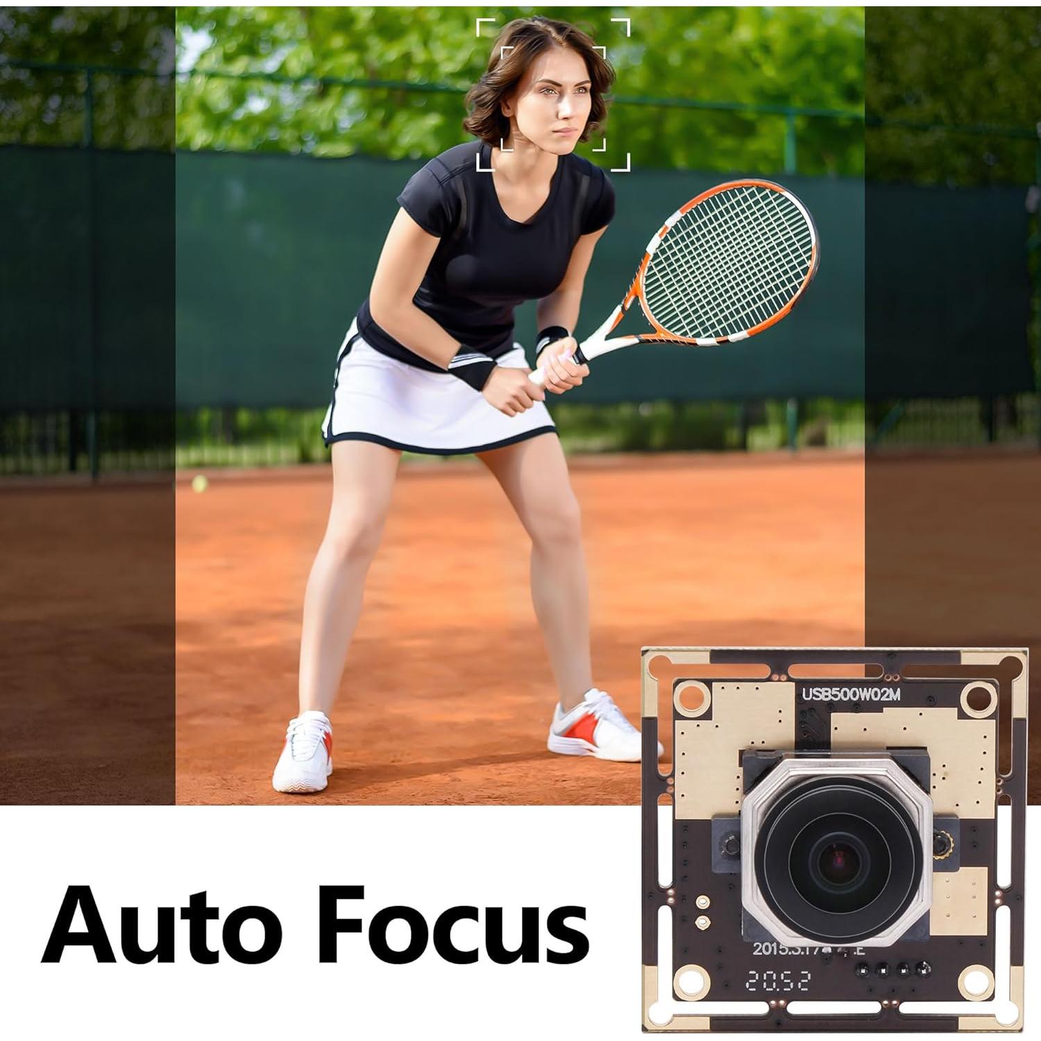 Cámara USB Autofocus 5MP Magnolia con Lente Ojo de Pez 170°