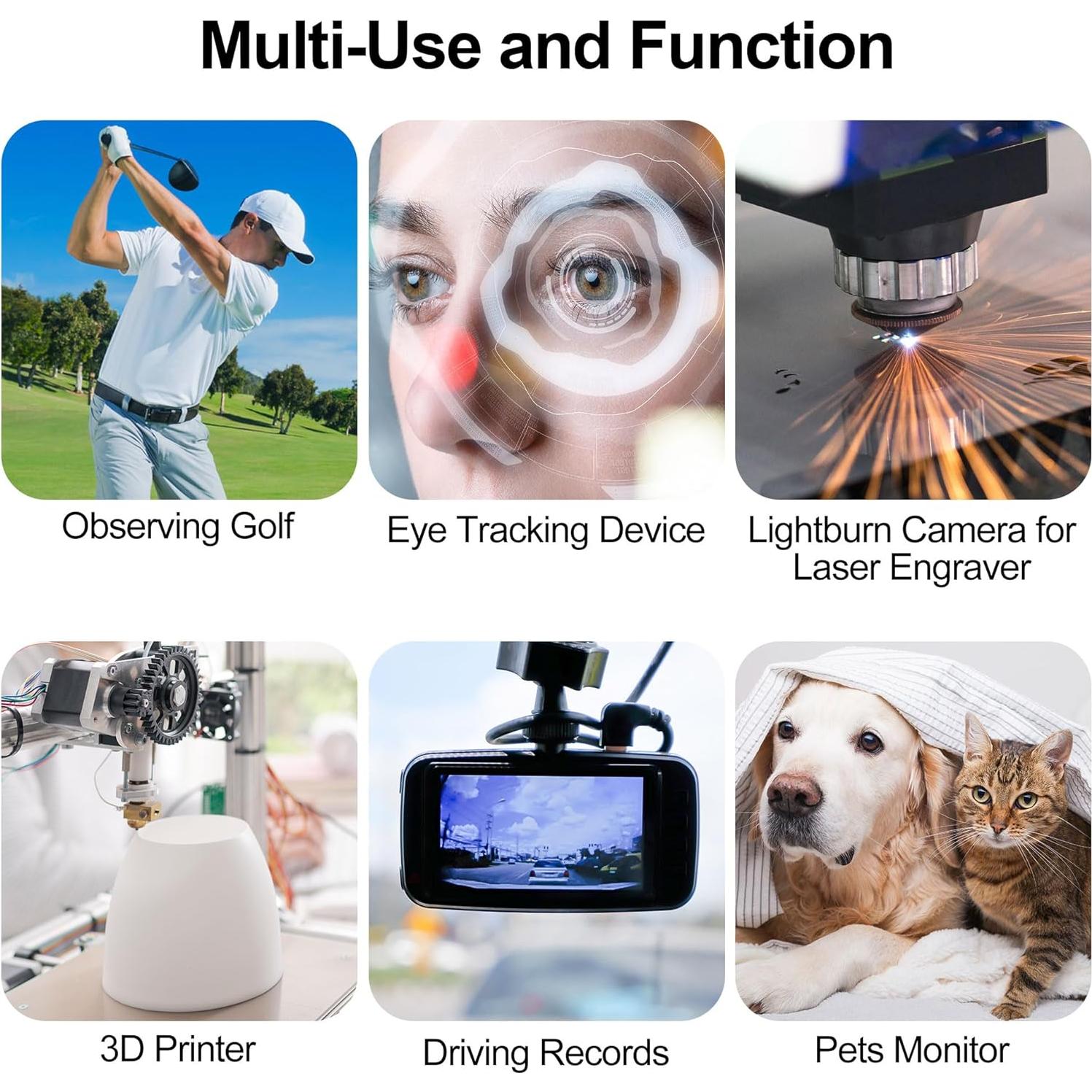 Cámara USB Autofocus 5MP Magnolia con Lente Ojo de Pez 170°