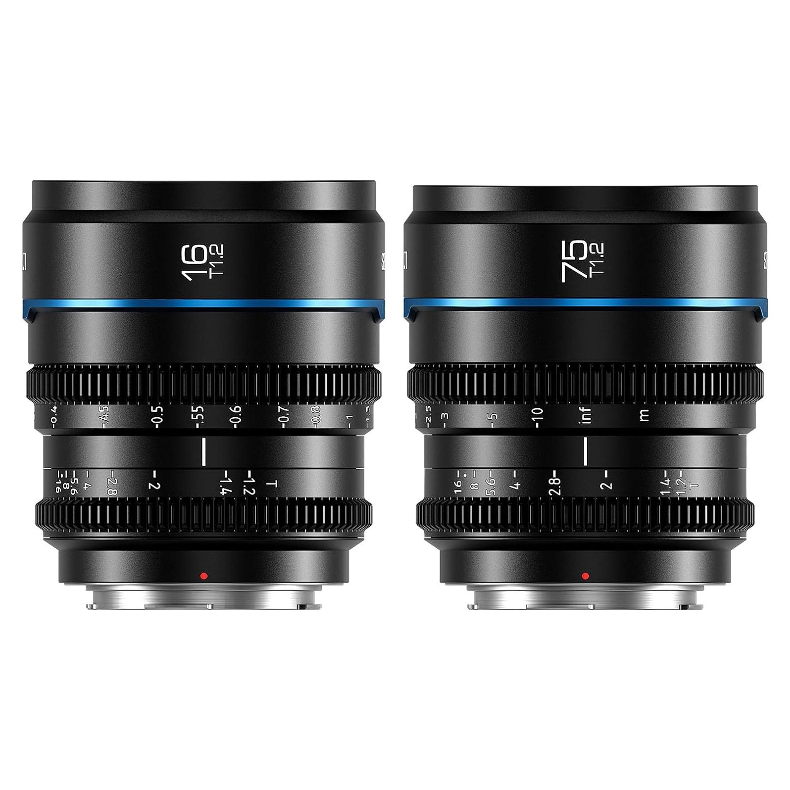 Juego de Lentes de Cine SIRUI Night Walker 16mm 75mm T1.2 M4/3