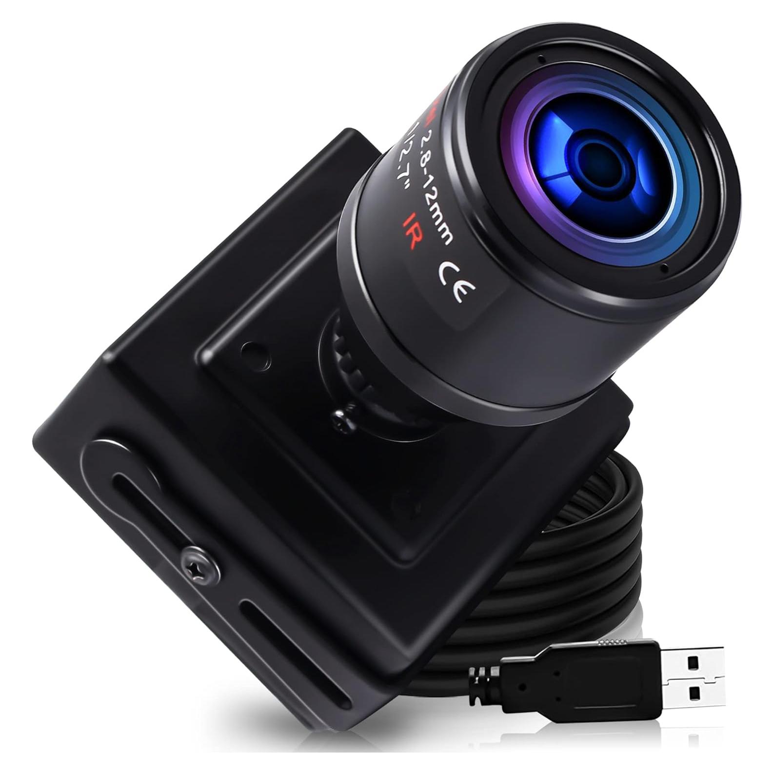 Cámara USB ELP 1.3MP Varifocal 2.8-12mm 960P para PC