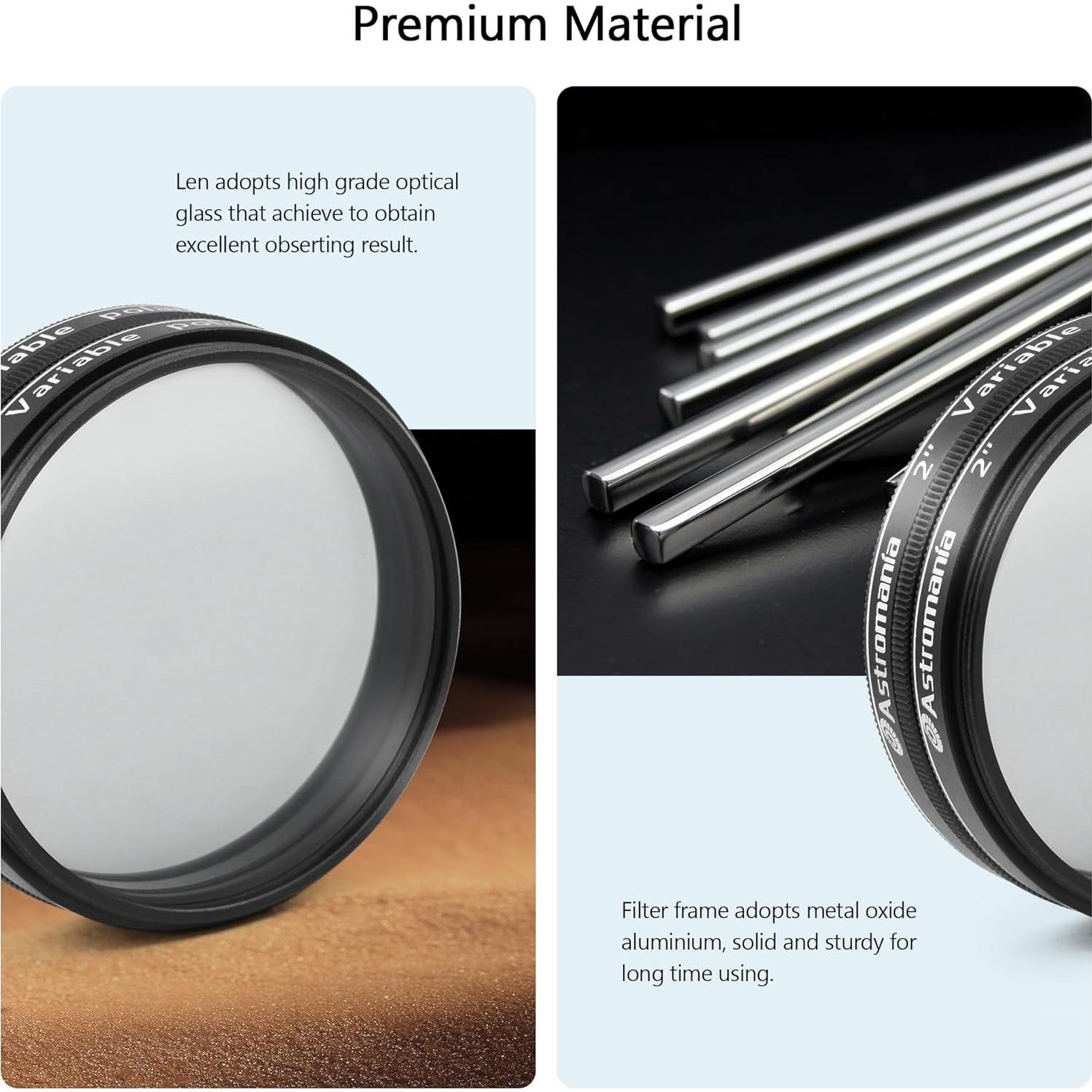 Filtro Polarizador Variable 2" Astromania para Telescopios
