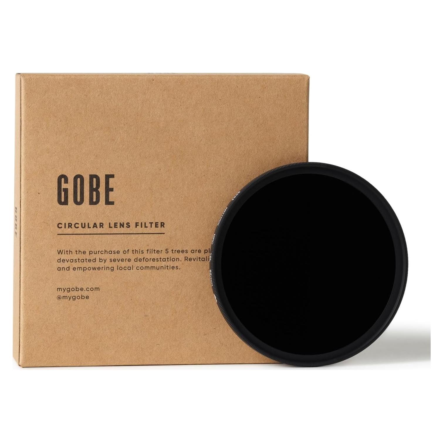 Filtro de lente ND 82mm Gobe ND1000 10 pasos para fotografía