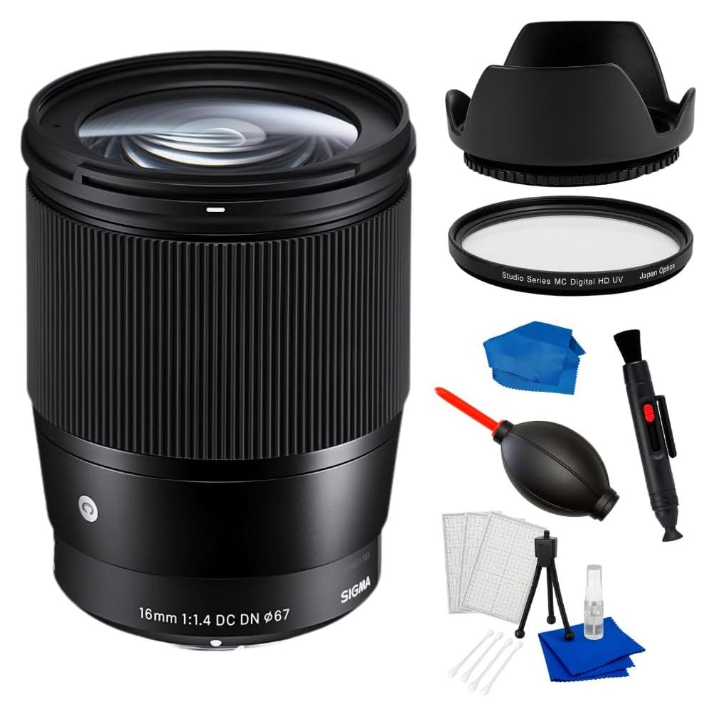 Lente Sigma 16mm f/1.4 DC DN Micro Cuatro Tercios + Kit 7 Piezas