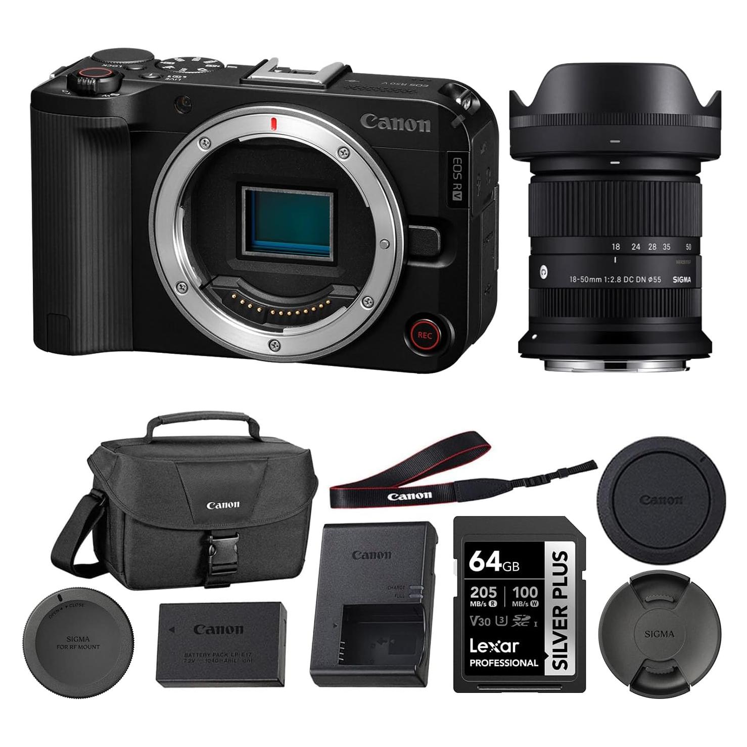 Cámara Sin Espejo Canon EOS R50 V APS-C con Lente 18-50mm