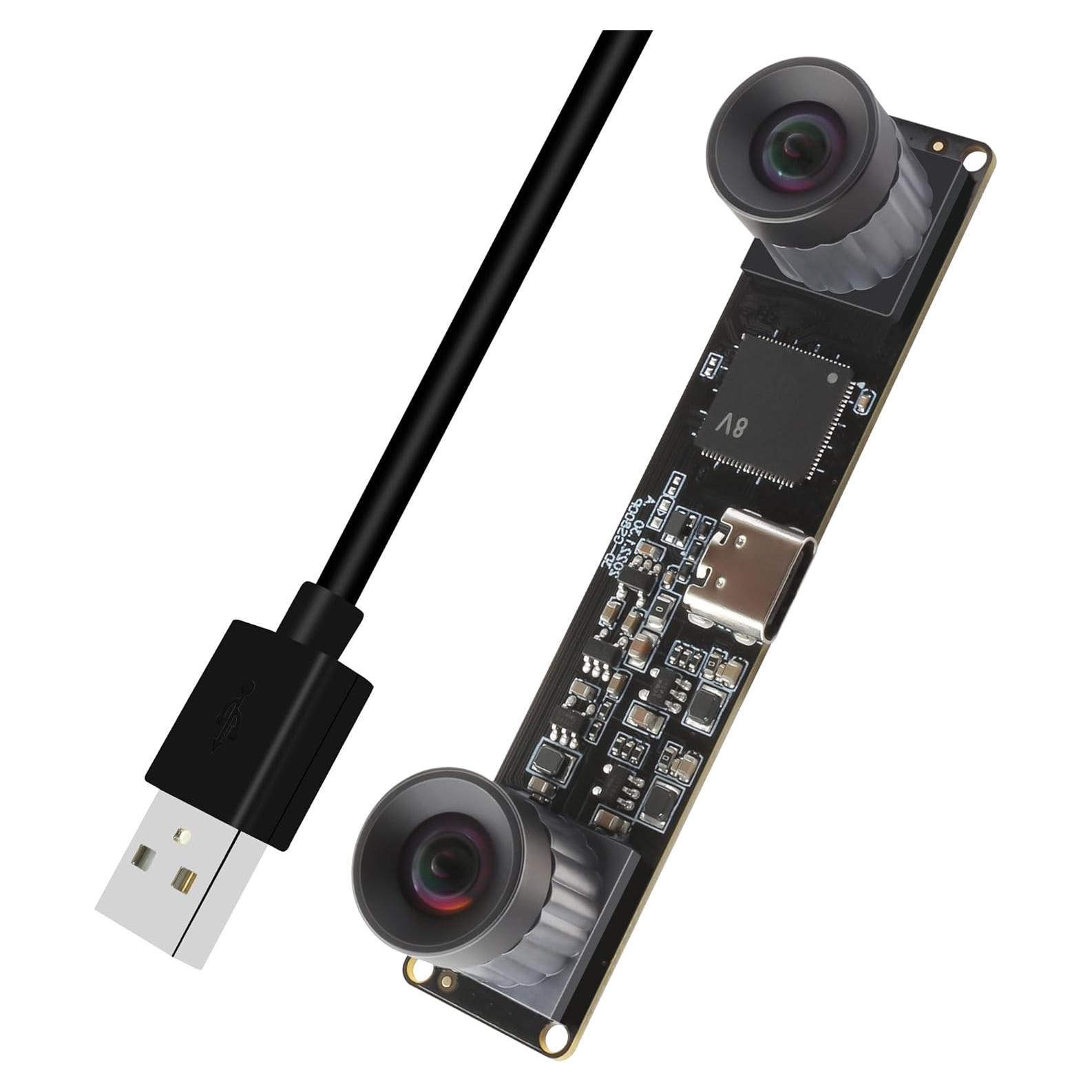 Cámara USB 2.0 IFWATER 210fps 800P Doble Lente Monocromática