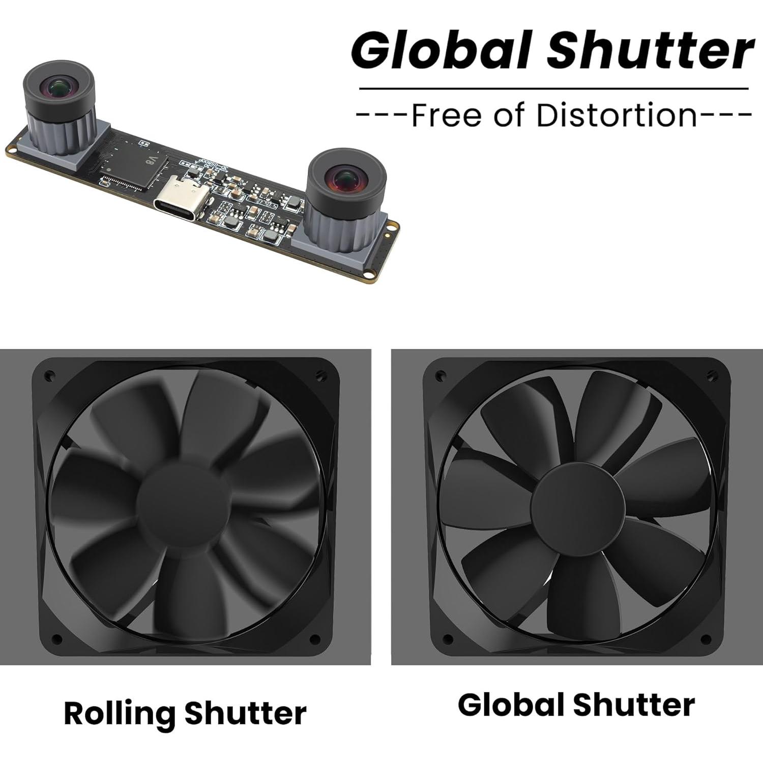 Cámara USB 2.0 IFWATER 210fps 800P Doble Lente Monocromática