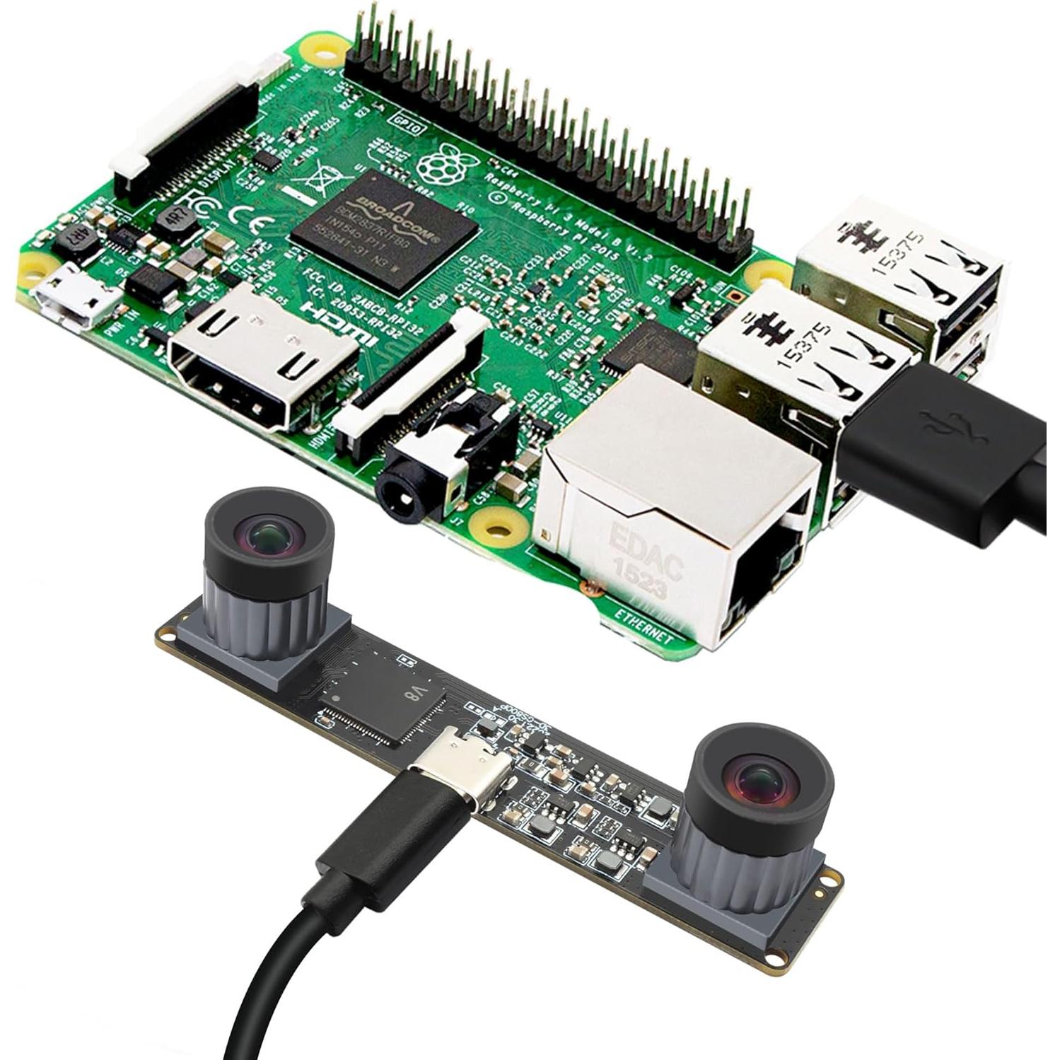 Cámara USB 2.0 IFWATER 210fps 800P Doble Lente Monocromática