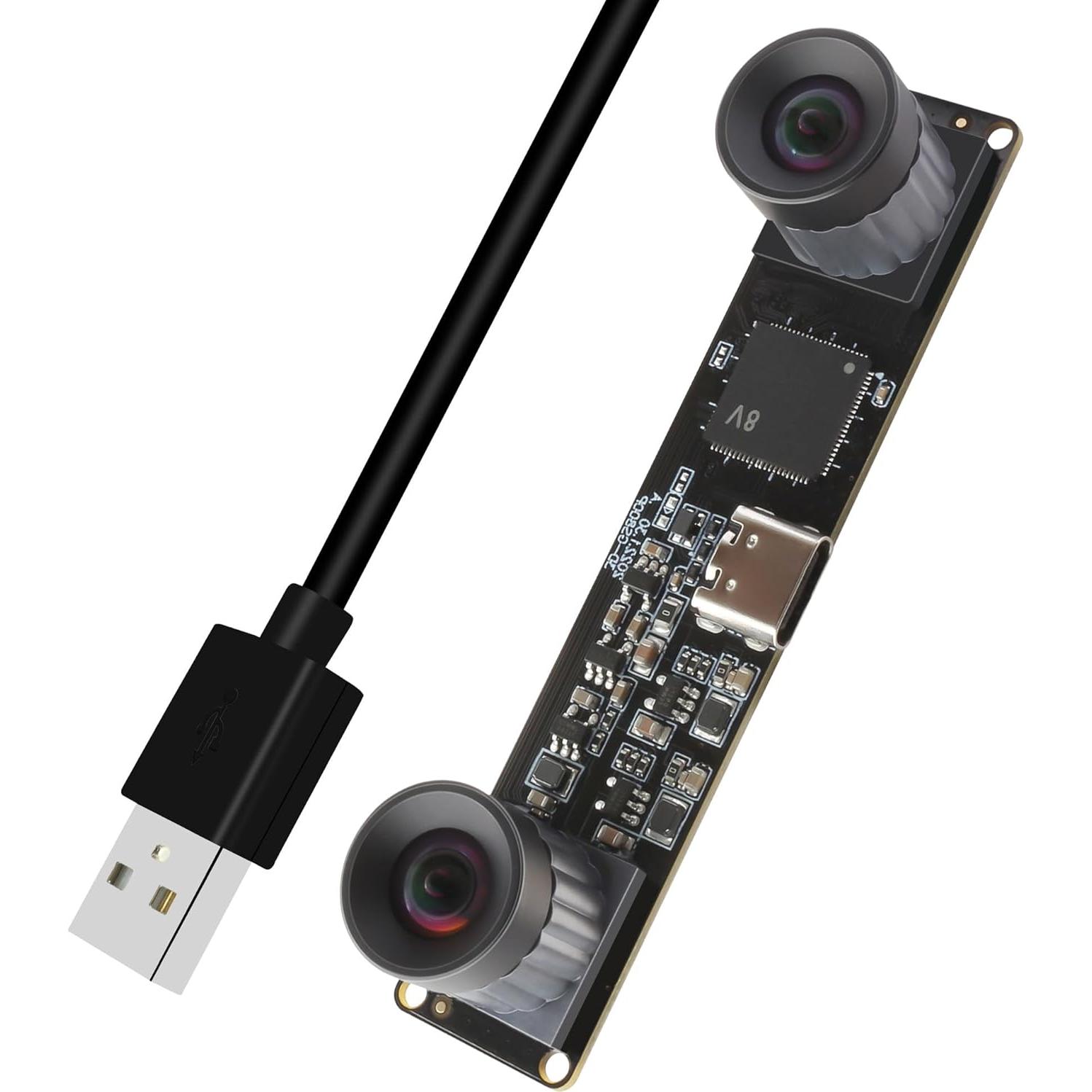 Cámara USB 2.0 IFWATER 210fps 800P Doble Lente Monocromática