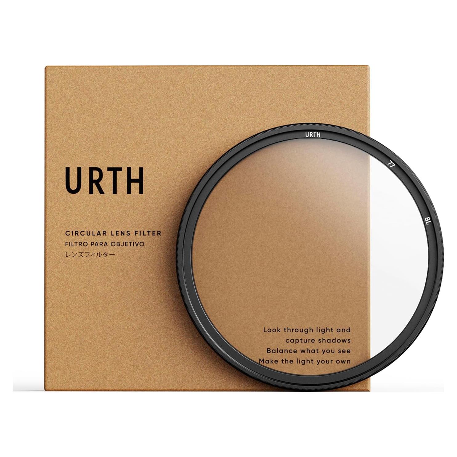 Filtro UV 77mm Urth - Ultra Delgado, 8 Capas de Protección