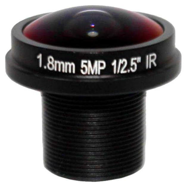Lente ojo de pez CCTV Yohii 5MP 1.8mm F2.0 180°