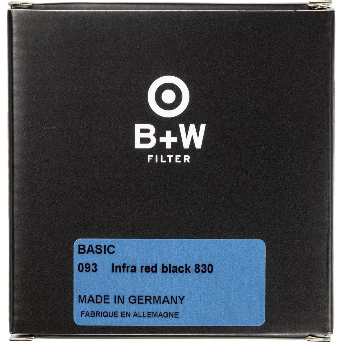 Filtro IR Negro 093 B+W 43mm para Fotografía Creativa