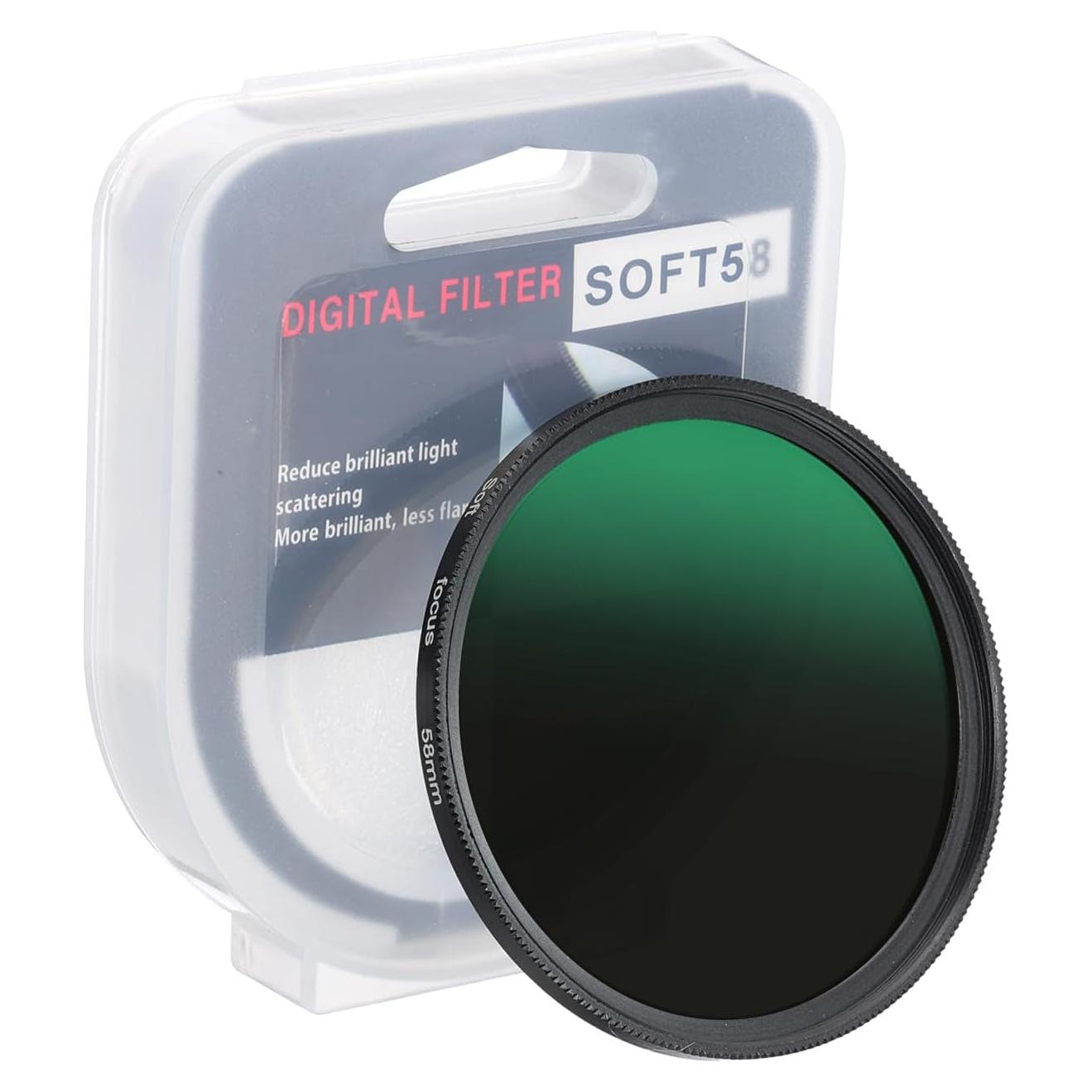 Filtro de Niebla PATIKIL 58mm Vidrio Óptico Negro