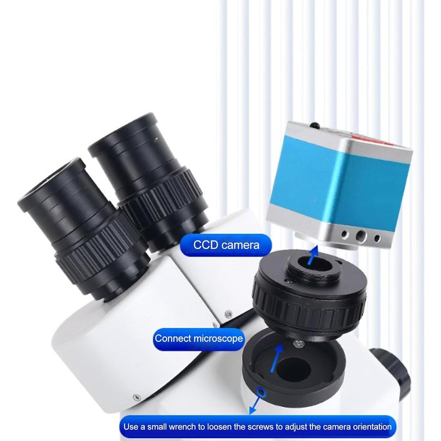 Adaptador de Montaje C Garosa para Microscopio Trinocular 0.5X