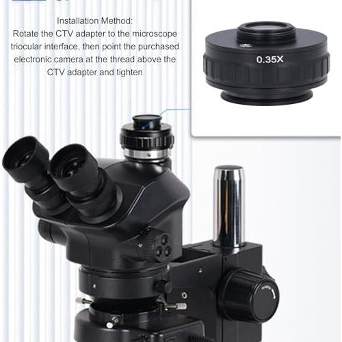 Adaptador de Montaje C Garosa para Microscopio Trinocular 0.5X