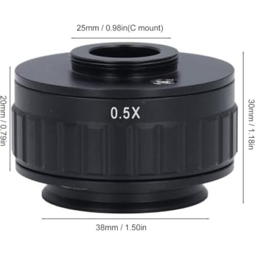 Adaptador de Montaje C Garosa para Microscopio Trinocular 0.5X