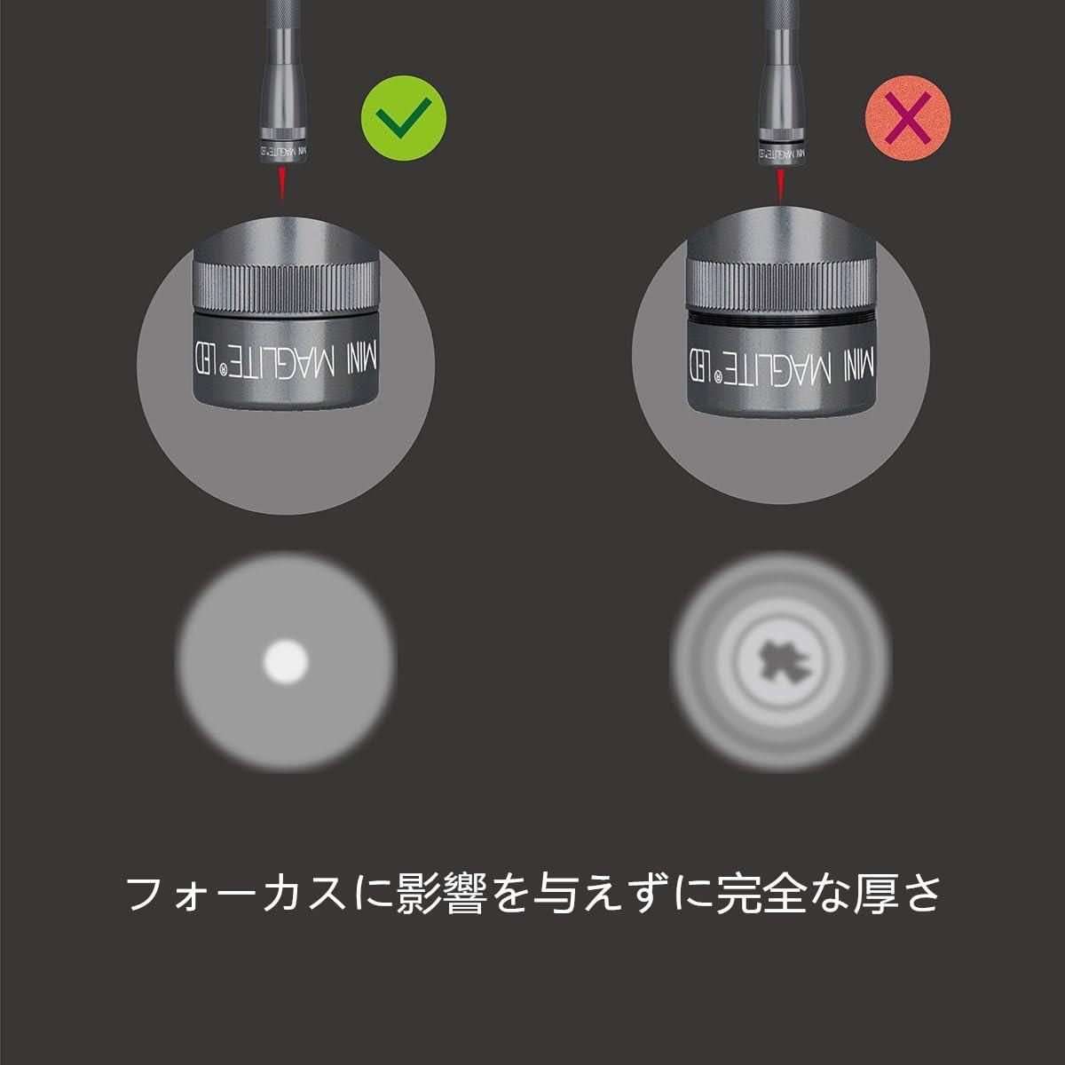 Lente de vidrio Weltool para linterna Mini Maglite AA - 22mm