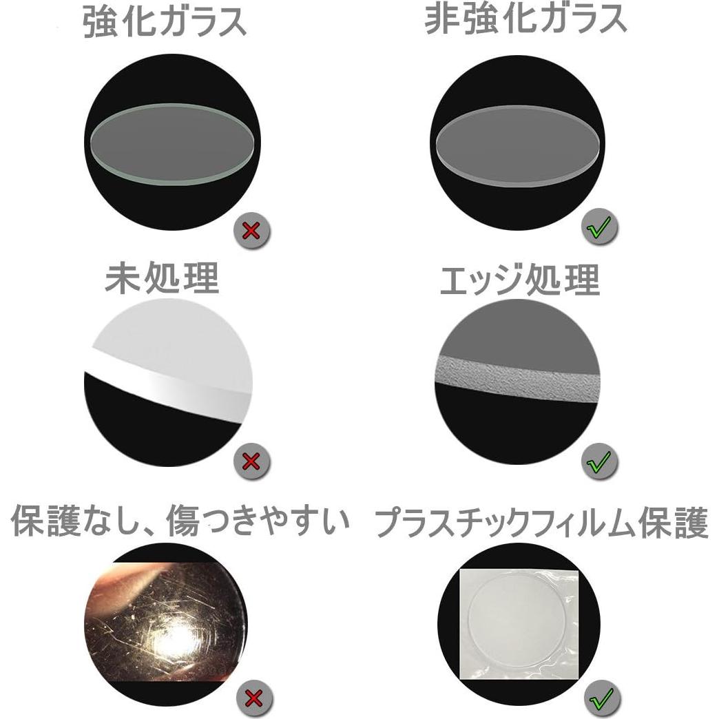 Lente de vidrio Weltool para linterna Mini Maglite AA - 22mm