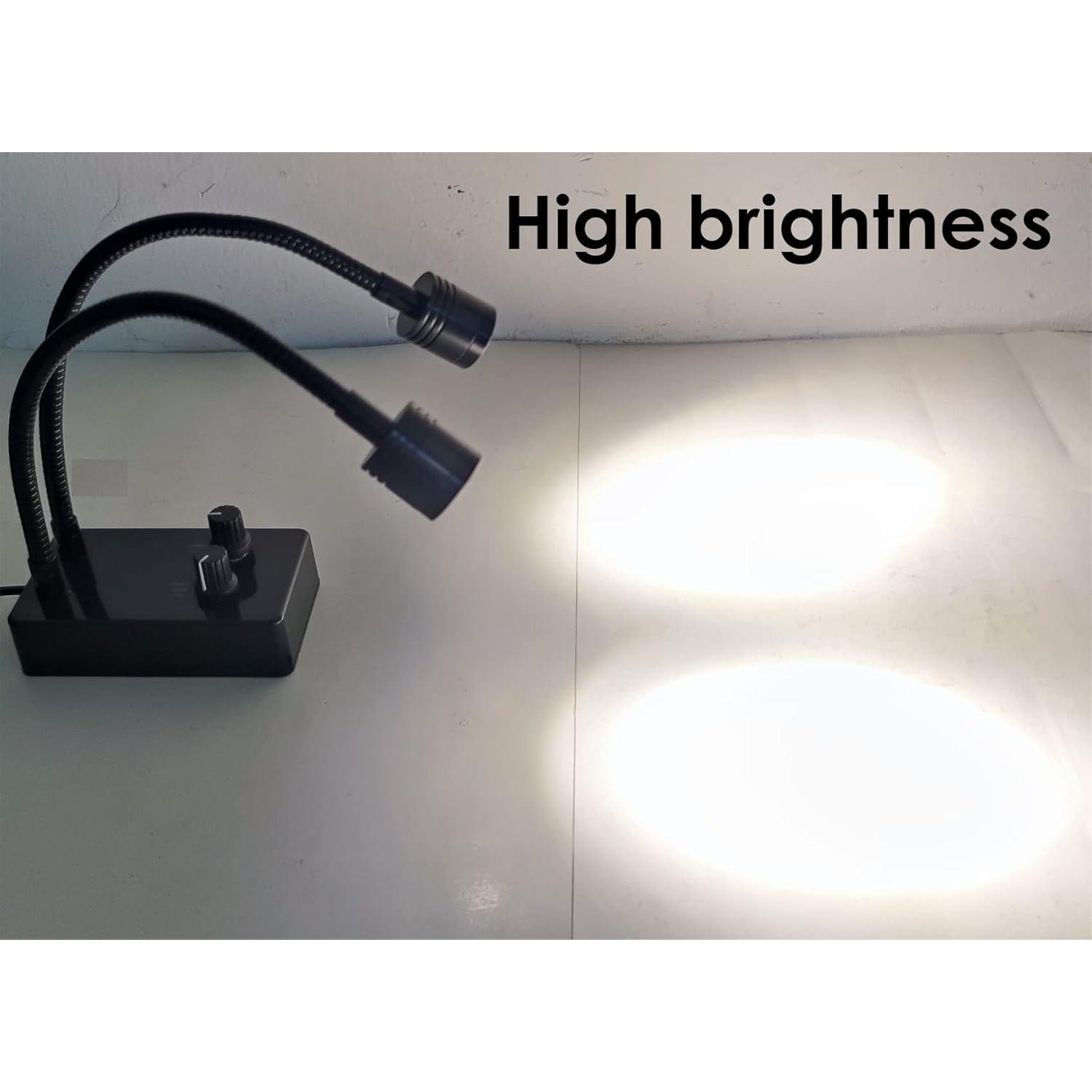 Fuente de luz LED USB para microscopio Upwtkim, 0-100% ajustable