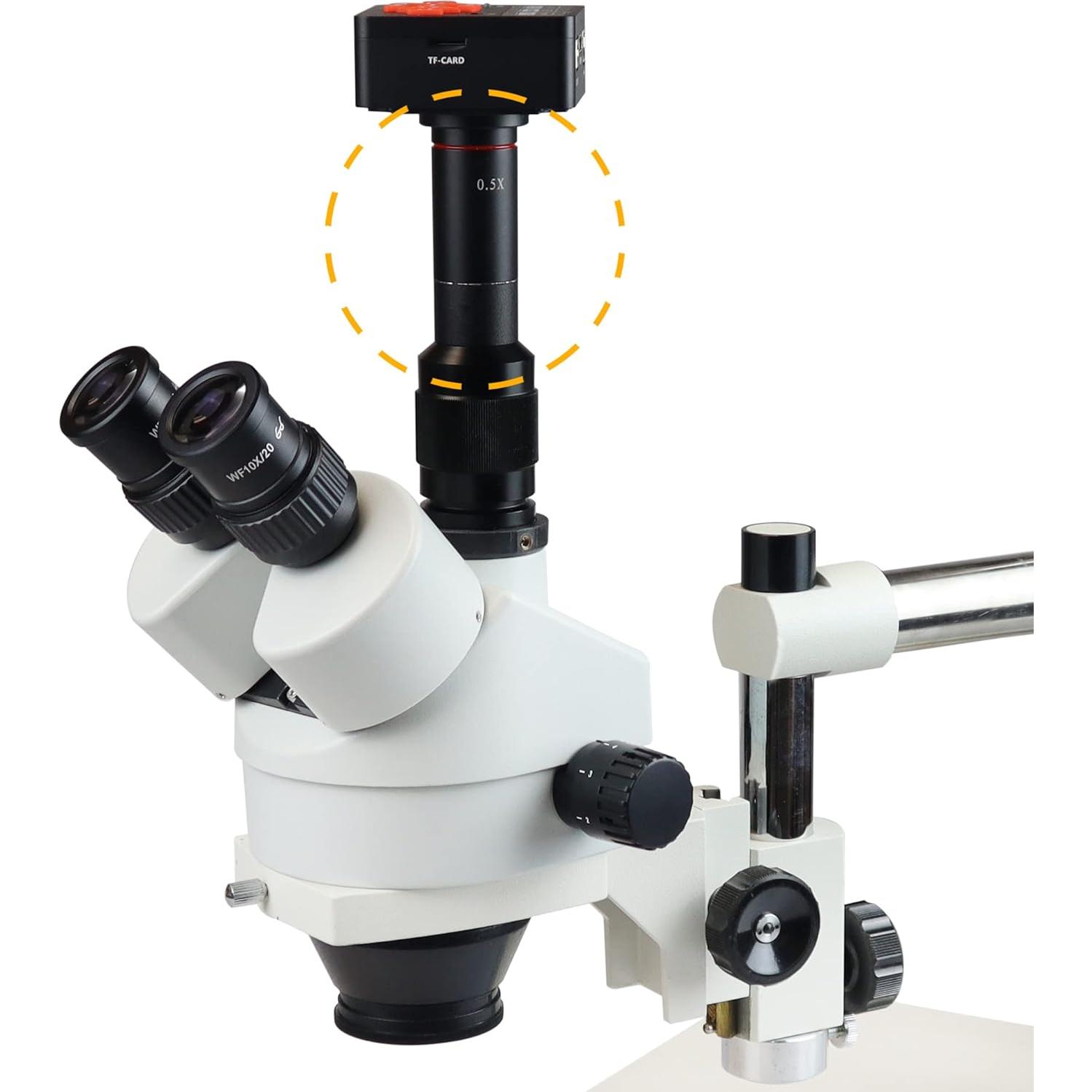 Adaptador C-Mount 0.5x Parco Scientific para Microscopio Trinocular