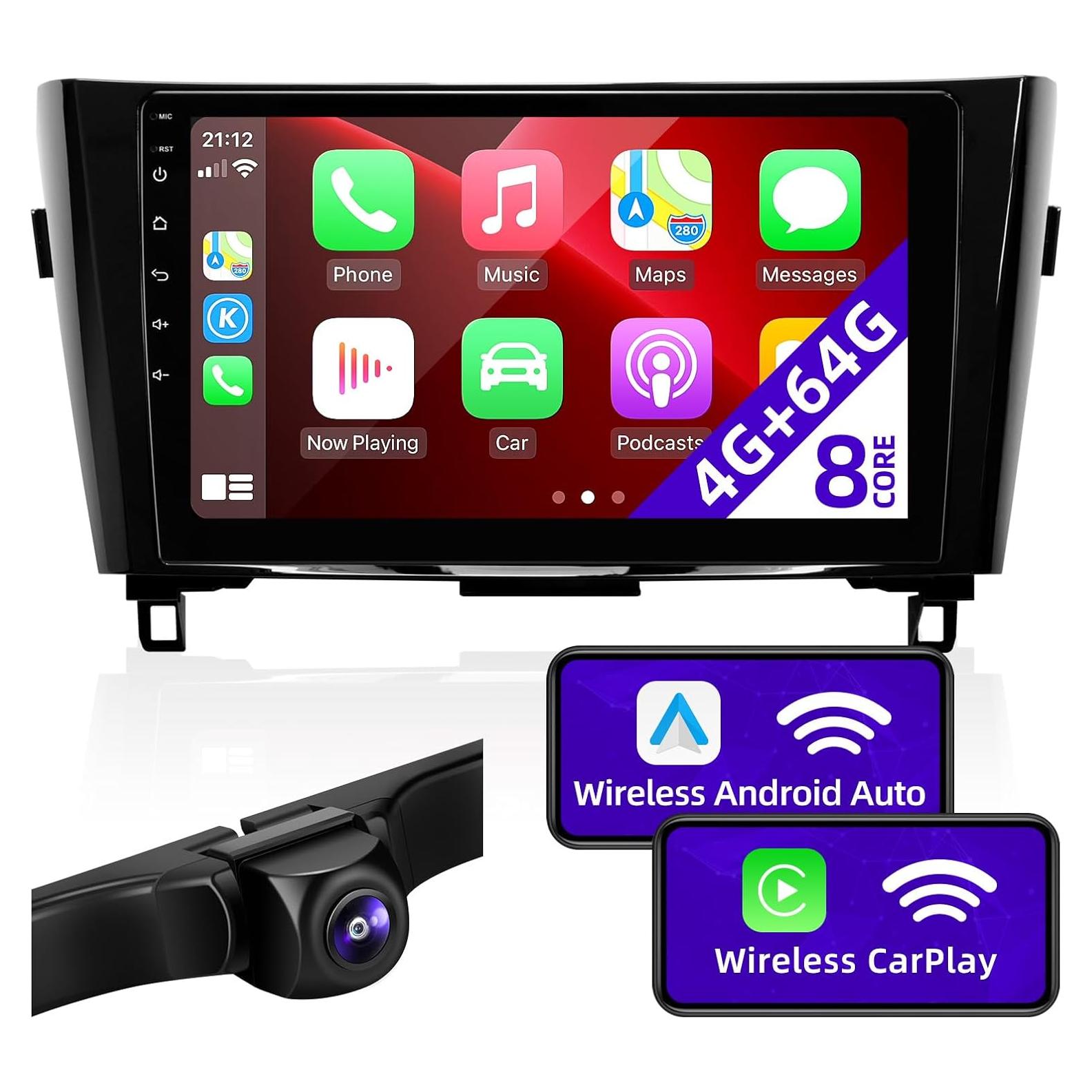 Radio de Coche Android 10" CGOGC con Carplay y GPS para Nissan