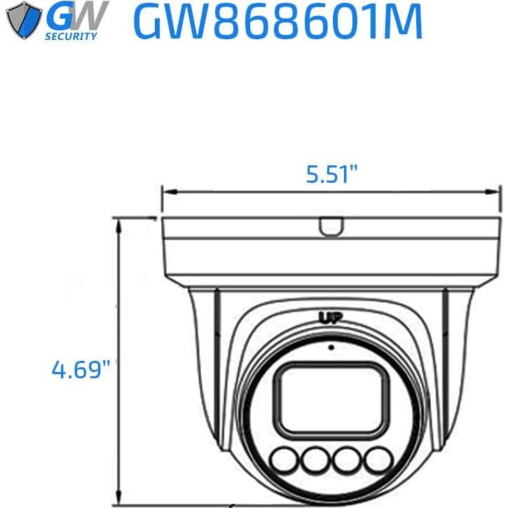Cámara de Seguridad IP 4K GW Security 8MP Lente Motorizada 5X