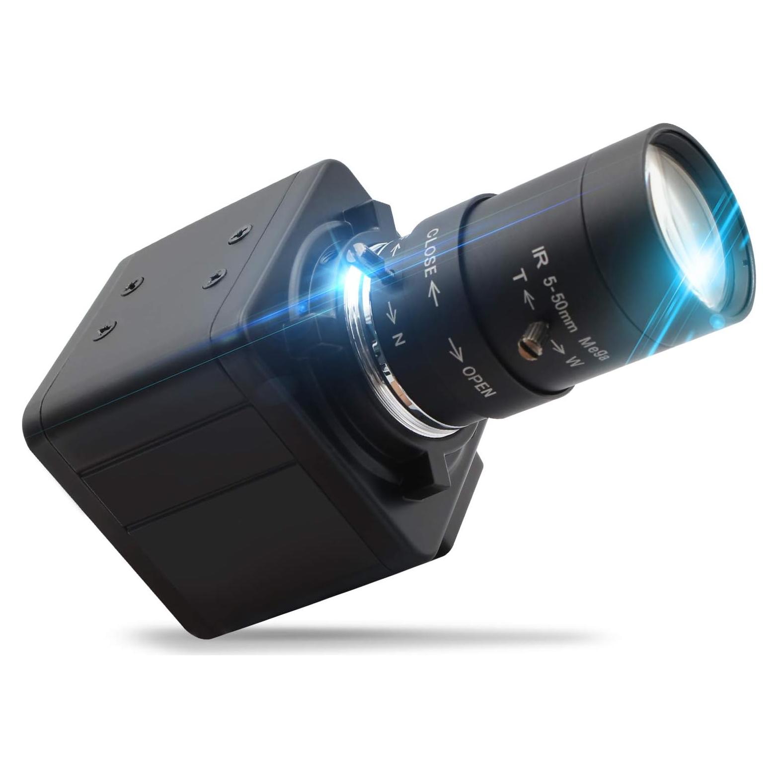 Cámara Web 8MP Hotpet Lente Varifocal 5-50mm USB