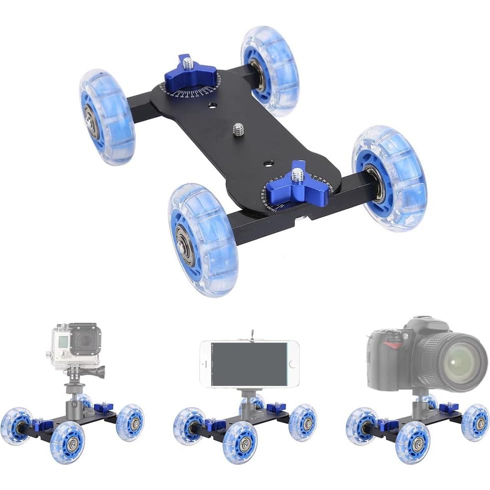 Deslizador de Cámara Portátil Tinje 10kg para DSLR y Smartphone