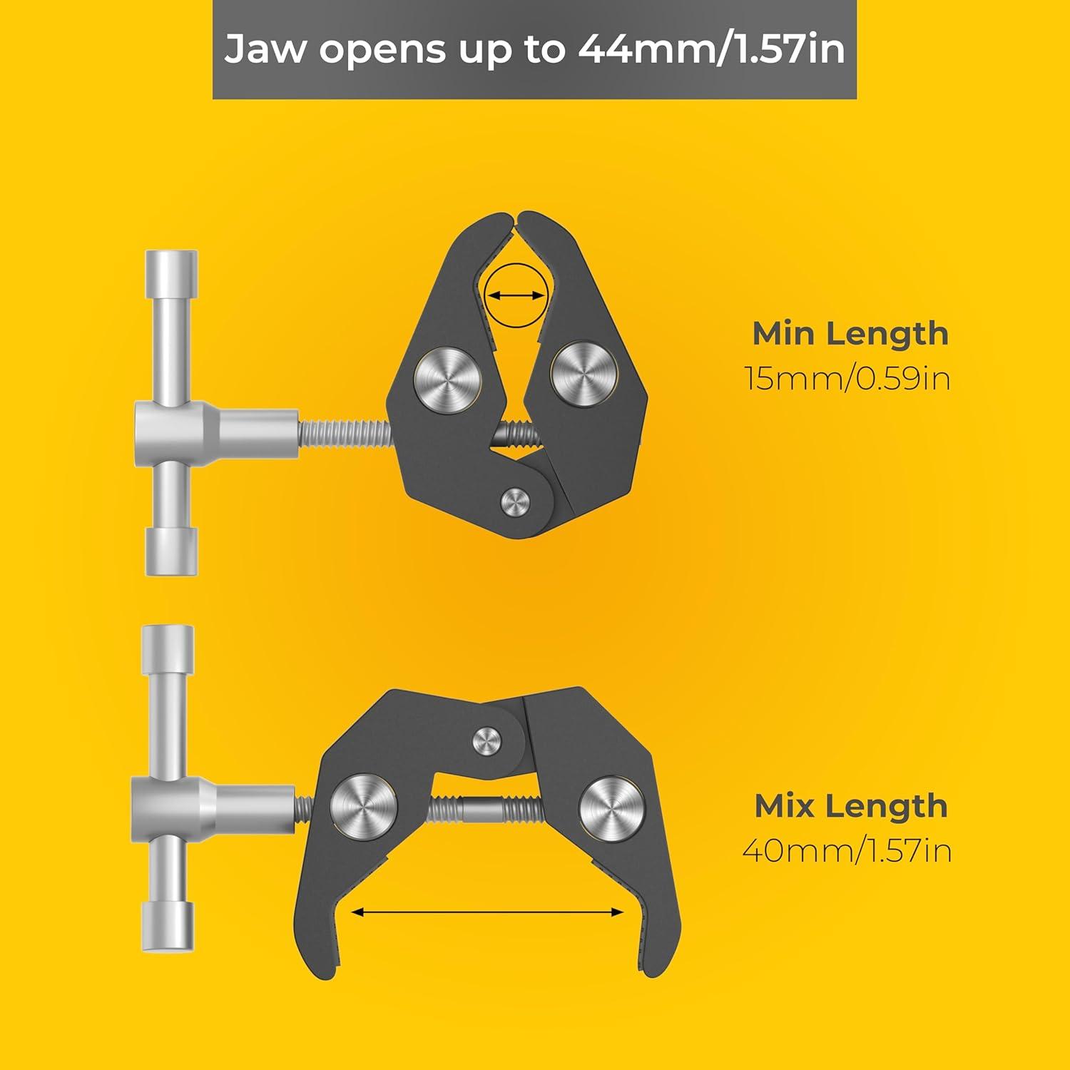 Abrazadera Mágica Reflex Camera 1/4" y 3/8" Ajustable