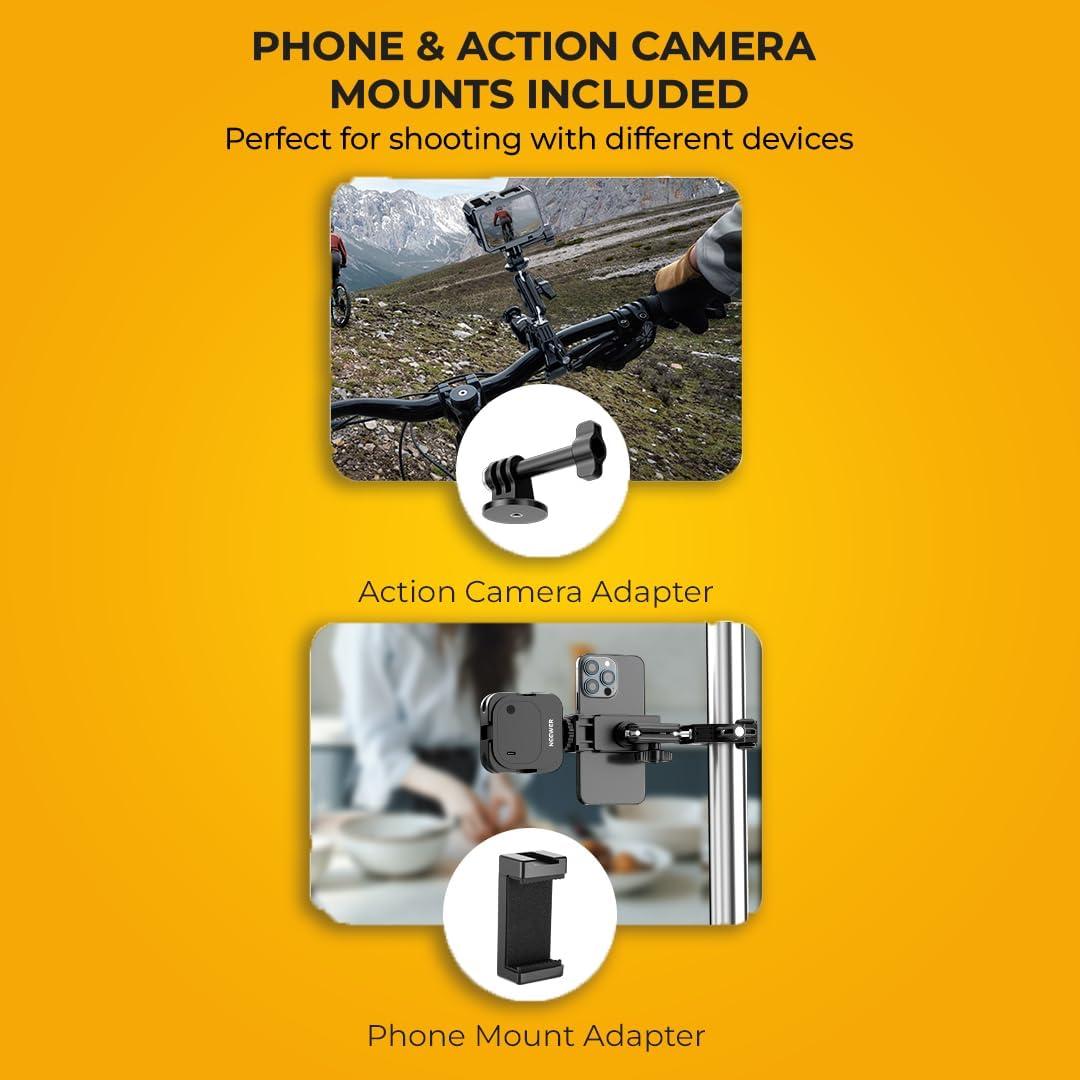 Abrazadera Mágica Reflex Camera 1/4" y 3/8" Ajustable