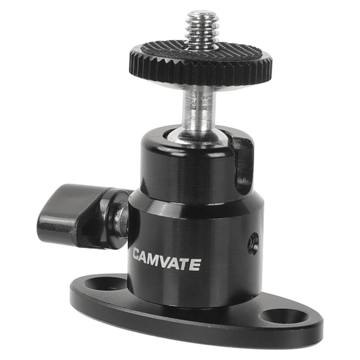 Cabezal Esférico Mini CAMVATE 1/4"-20 para Montaje en Techo